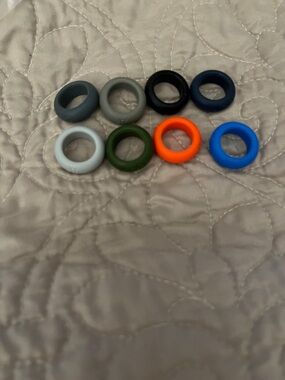 Assorted Silicone Rings - Multi Color Set